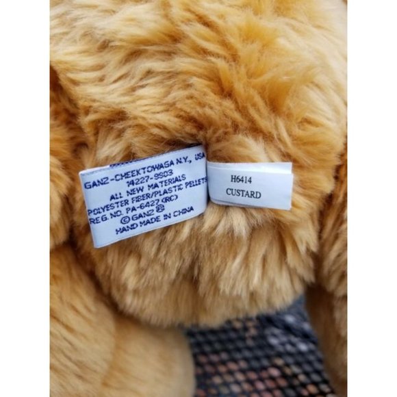 Ganz Bear Custard Large Stuffed Plush Animal - Picture 6 of 11